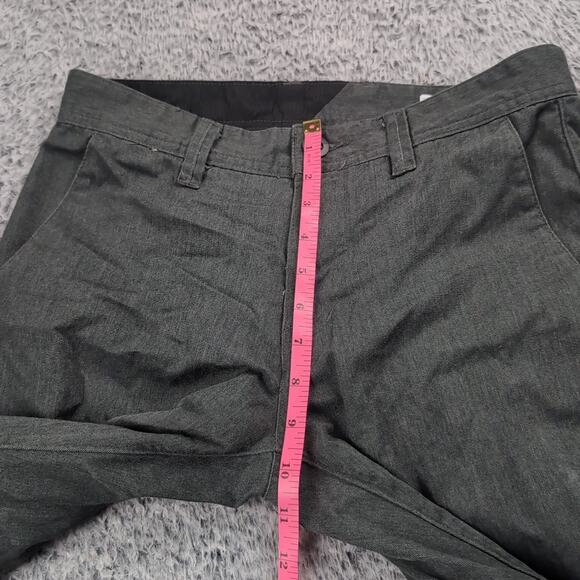 Volcom Pants Men 29x28 Gray Flat Front Straight Leg Classiccore Workwear Chore - Picture 7 of 10